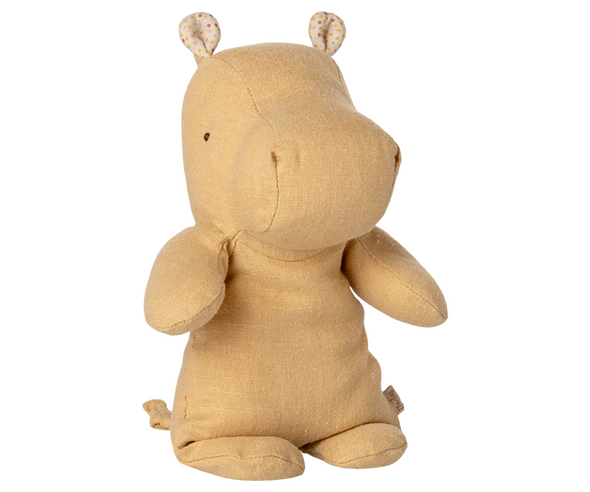 Hippo, Small - Cream yellow
