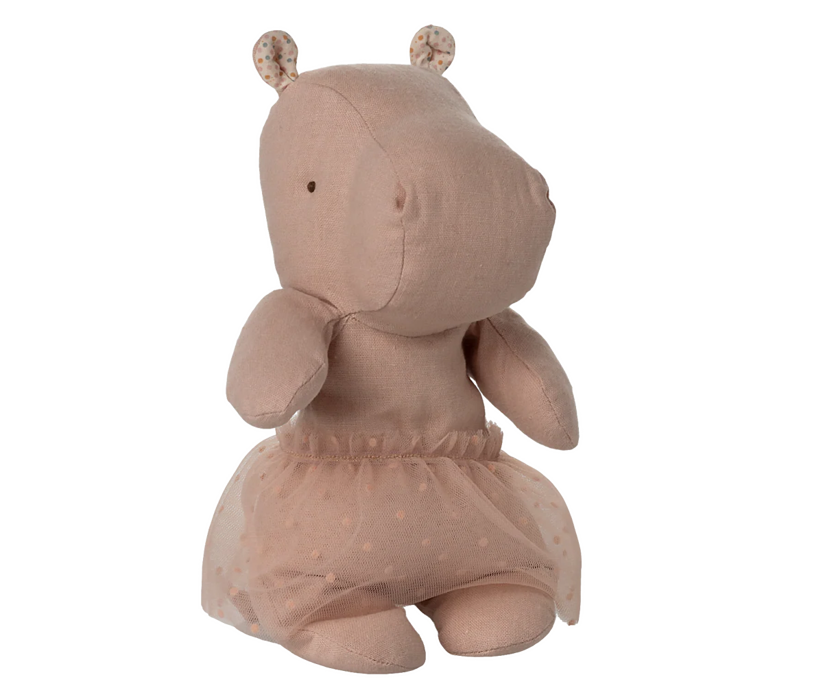 Hippo w. skirt, Small - Soft rose - Image 3