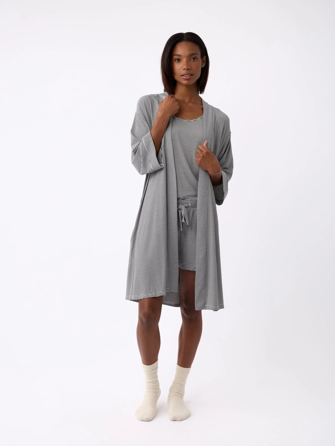 Women's Bamboo Stretch-Knit Kimono Robe - Image 29