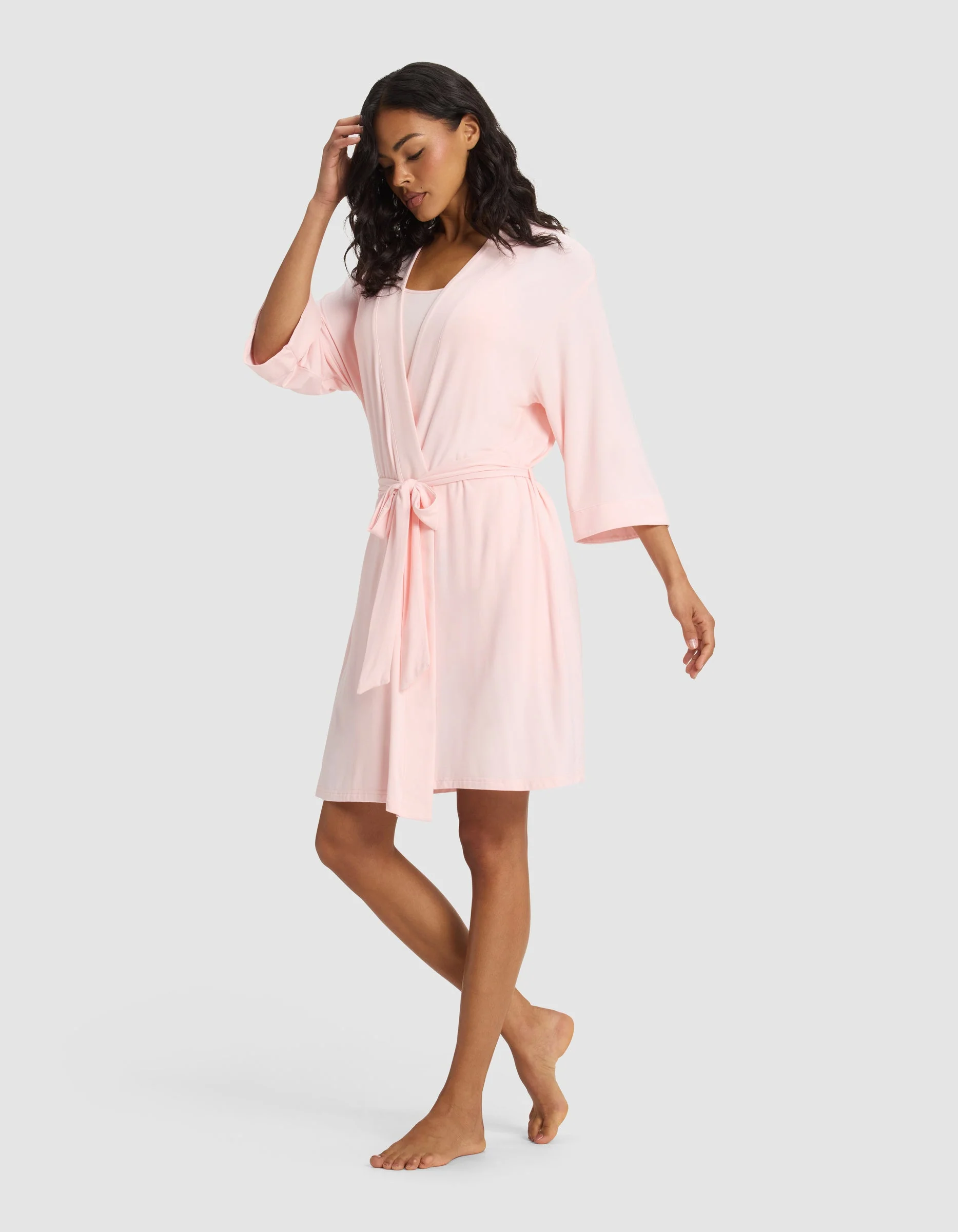 Women's Bamboo Stretch-Knit Kimono Robe - Image 8