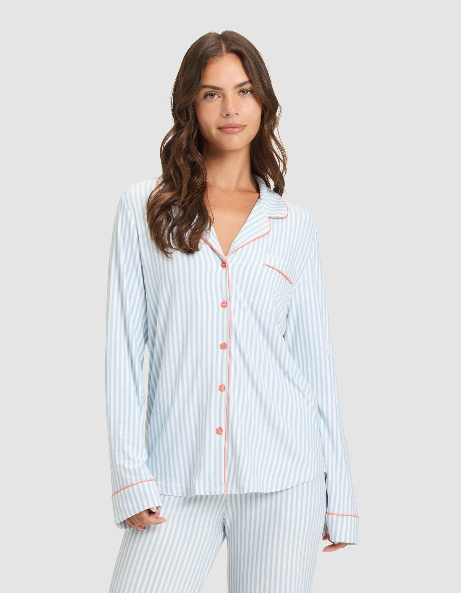 Women's Bamboo Stretch-Knit Long Sleeve Pajama Set - Image 28