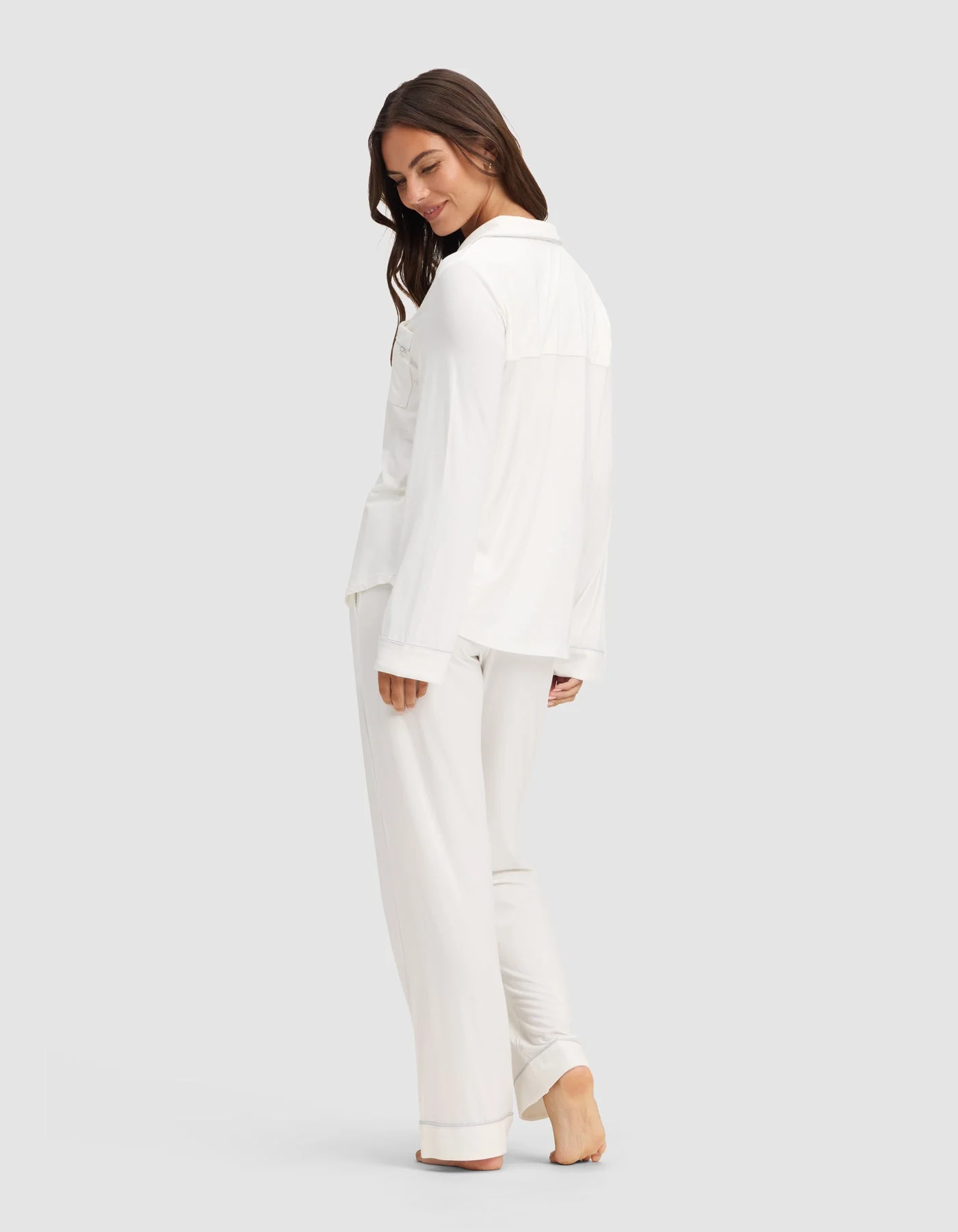 Women's Bamboo Stretch-Knit Long Sleeve Pajama Set - Image 68