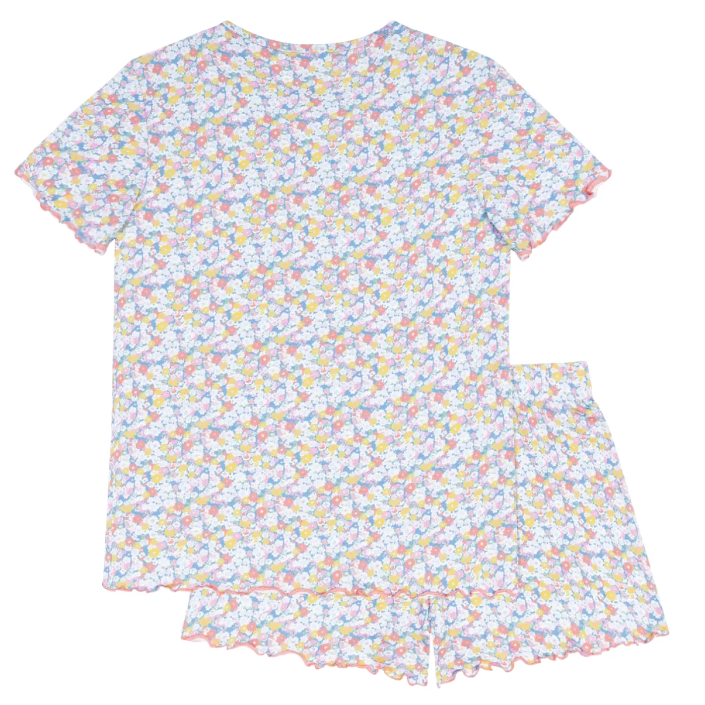 women's jasmine blossom shirt and short pima pajamas set - Image 9
